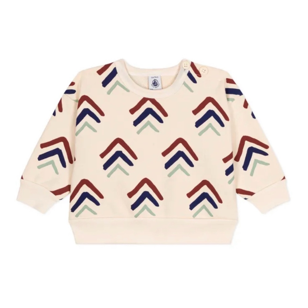 Boys French Brand Arrow Patterned Sweatshirt